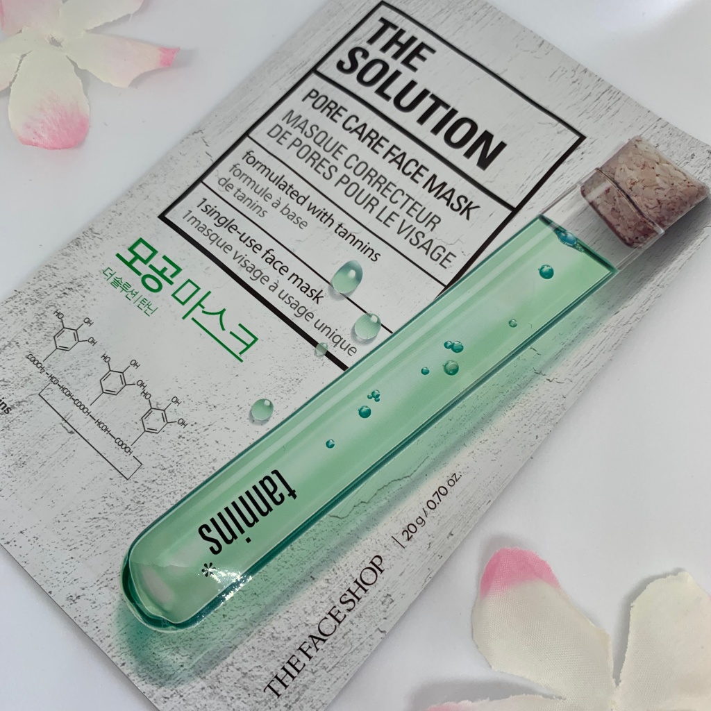the face shop the solution pore care face mask review